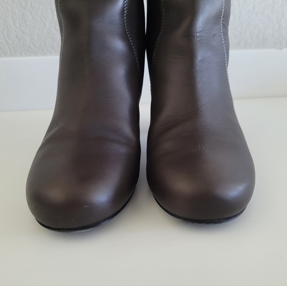 LANVIN almost like new brown gray tall boots - Picture 6 of 11